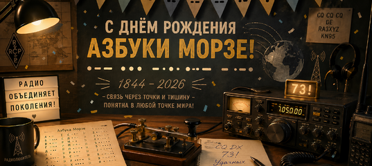 День рождения азбуки Морзе - Калининградский радиоклуб ДОСААФ - Радиолюбители Калининграда UC2K.ru 